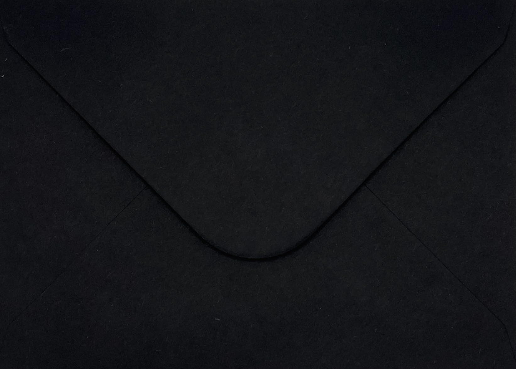 Karma Krafts C6 Black Envelopes – 114 x 162mm 100gsm Gummed Envelopes for Invitations, Cards & Post, Pack of 100