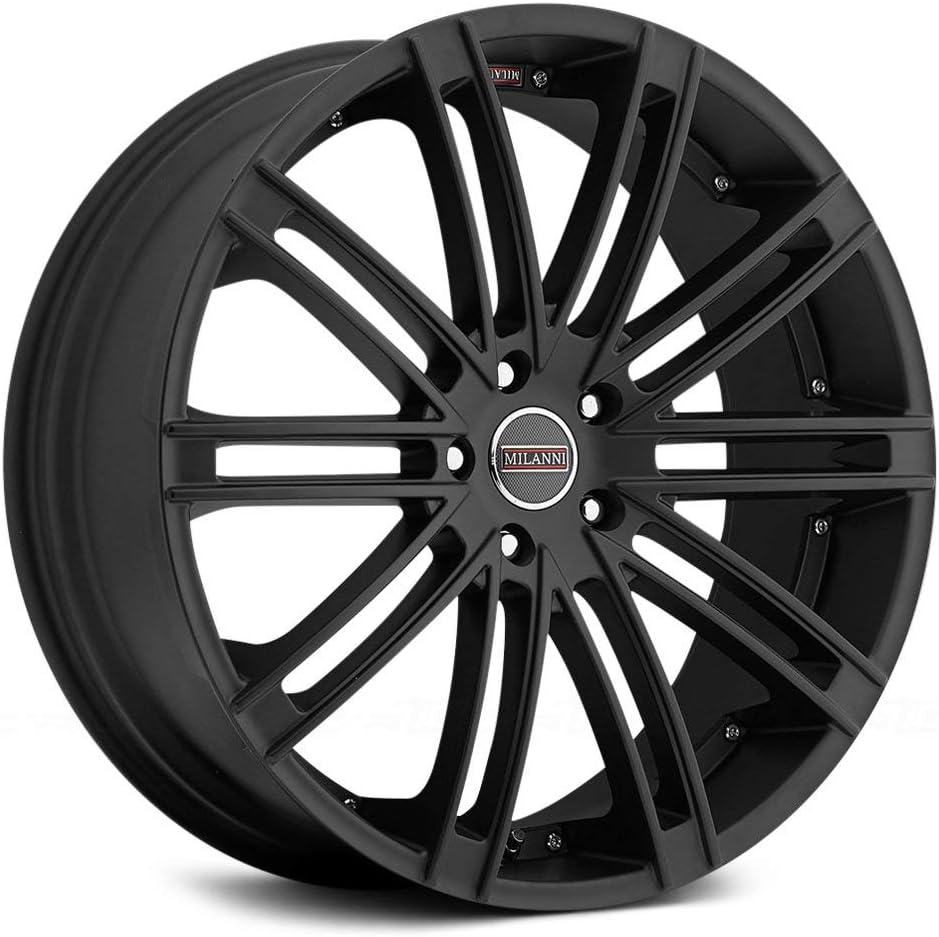 Milanni 9032 Khan 18" (18x8.5) 5x114.3 +12mm Matte Black Wheel Rim