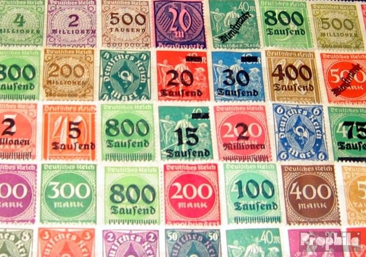 Prophila Collection German Empire 50 various stamps out Inflation 1919 until 1923 without Dependencies (Stamps for collectors)