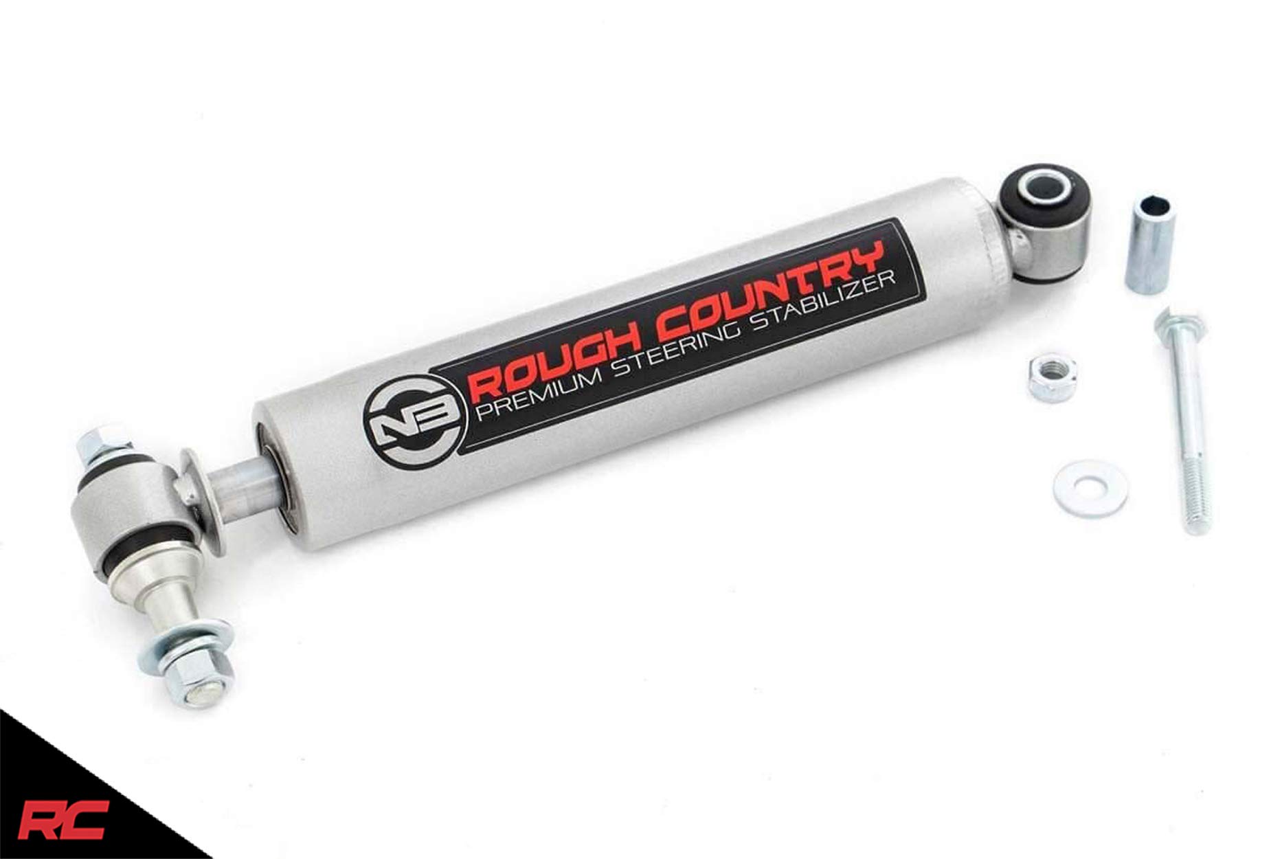 Rough Country 8731730 Steering Damper Single Stabilizer fits 8706 Jeep