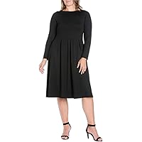 Jessica London Women's Plus Size Short Sleeve Fit and Flare Dress