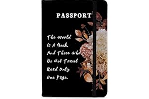 PDE-QUNLIAN Passport Book Holder Passport Wallet for Children Passport Holder for Kid Passport Cover for Boy and Girl Passport Case Passport Books Holder 1 PCS (6x4IN)