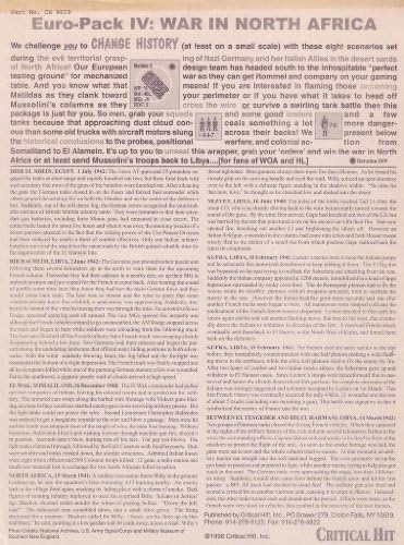 ASL: Euro-Pack IV, North Africa, Module for ASL Advanced Squad Leader