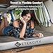 Etekcity Camping Air Mattress Twin and Queen Size Portable Inflatable Single High Airbed Blow up Guest Bed Tent Mattress with Rechargeable Pump, Height 9