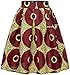 SHENBOLEN Women African Traditional Costume Flower Print Casual Dashiki Skirt (X-Large, E)