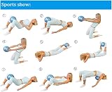 ZHIYE Mini Pilates Ball 25cm PVC Anti-Slip Core Fitness Ball Blue 80kg view 8