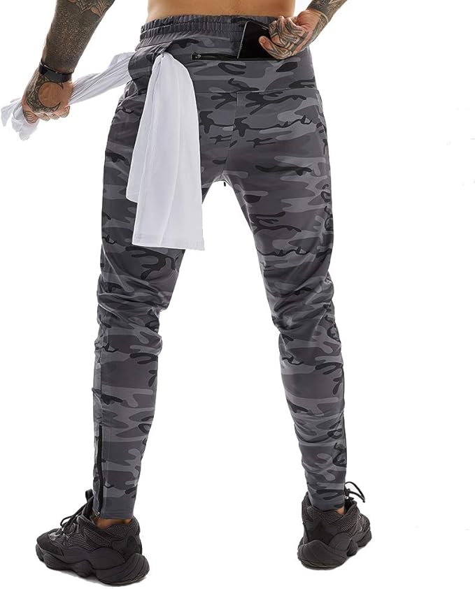 Amazon メンズ トレーニング ウェア 多ポケット 筋トレ フィットネス パンツ スリム 綿 ジムウェア速乾吸水多機能ロングパンツ フィットネス トレーニング ロングパンツ 通販
