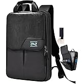 ZINZ Slim & Expandable Laptop Backpack 15.6 16 17 inch Travel Business Backpack Water-Resistant Daypack for Men and Women，Black