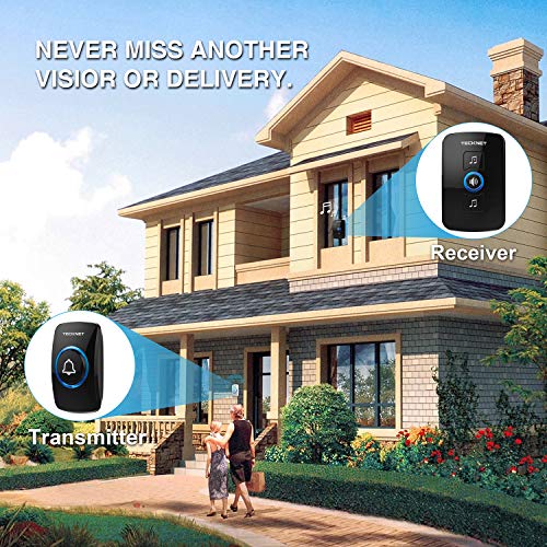 4 Wireless+Doorbell+TeckNet+Waterproof+Operating