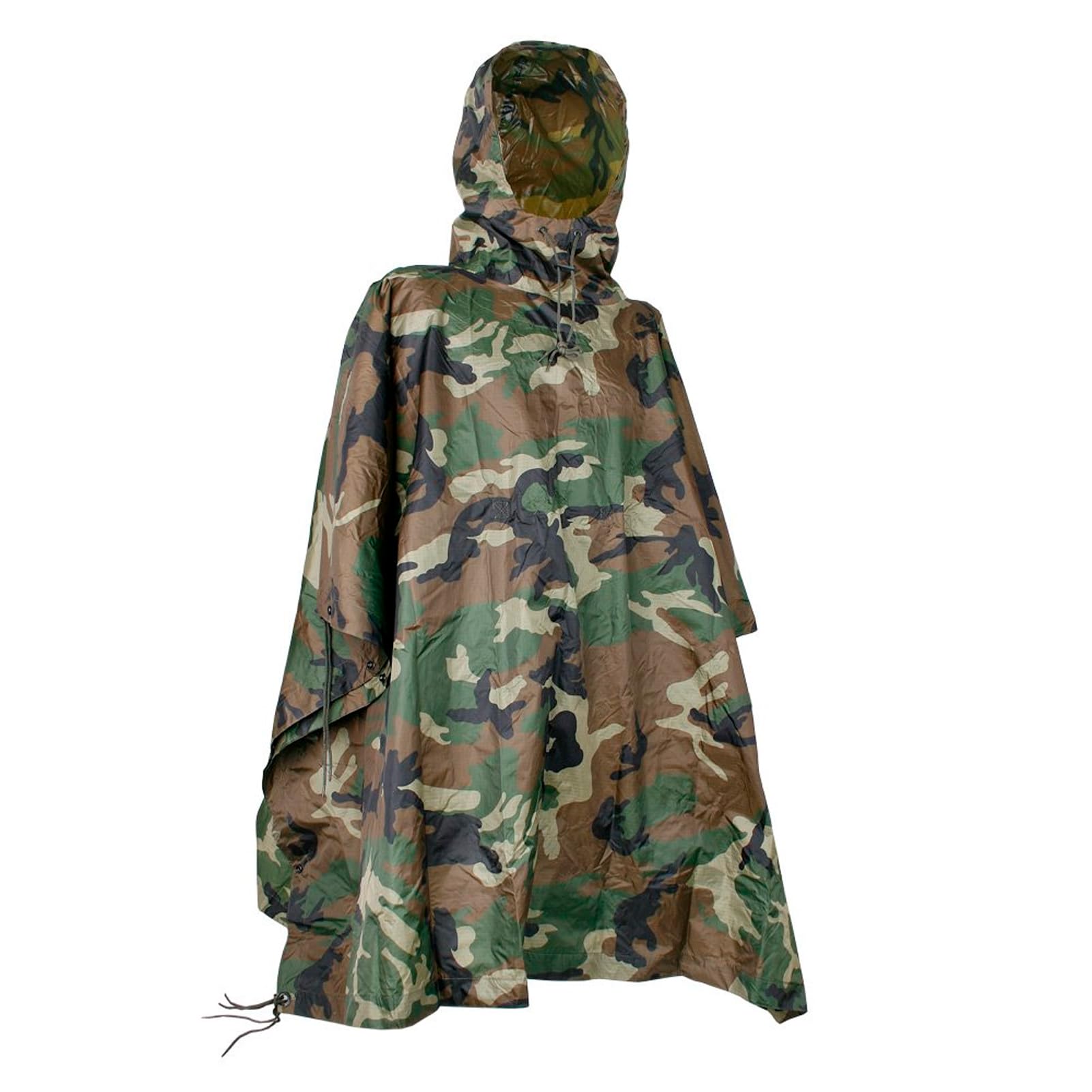Mil-Tec Men's Poncho-10630020 Poncho, Woodland, 210 x 150 cm EU