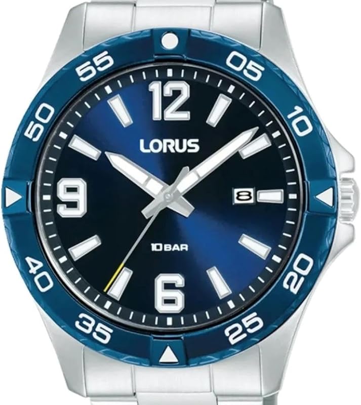Hommes Analogique Quartz Montre avec Bracelet en Acier Inoxydable RH989QX9