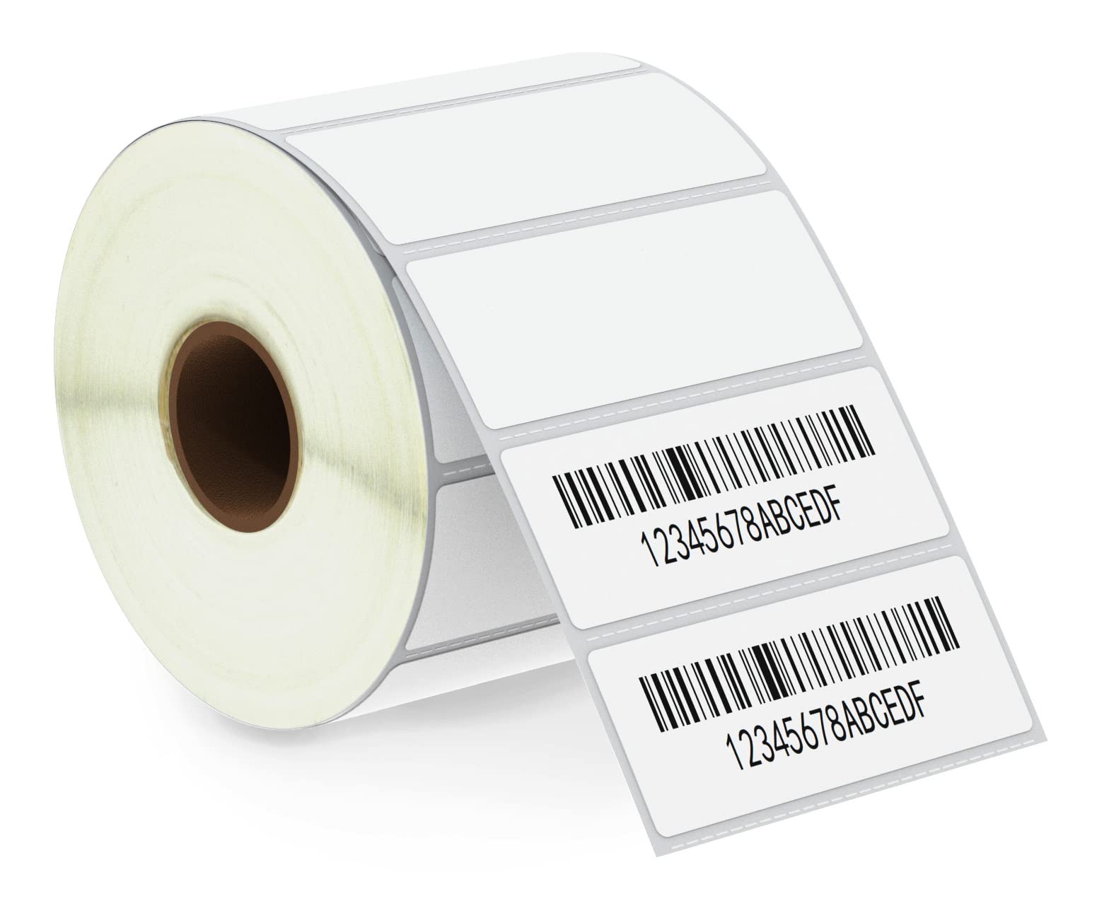 BETCKEY - 67mm x 25mm(2.625 in x 1 in) File Folder & Address Thermal Labels, 2000 Perforated Stickers per Roll Compatible with Zebra & More Printers [1 Roll/2000 Labels]