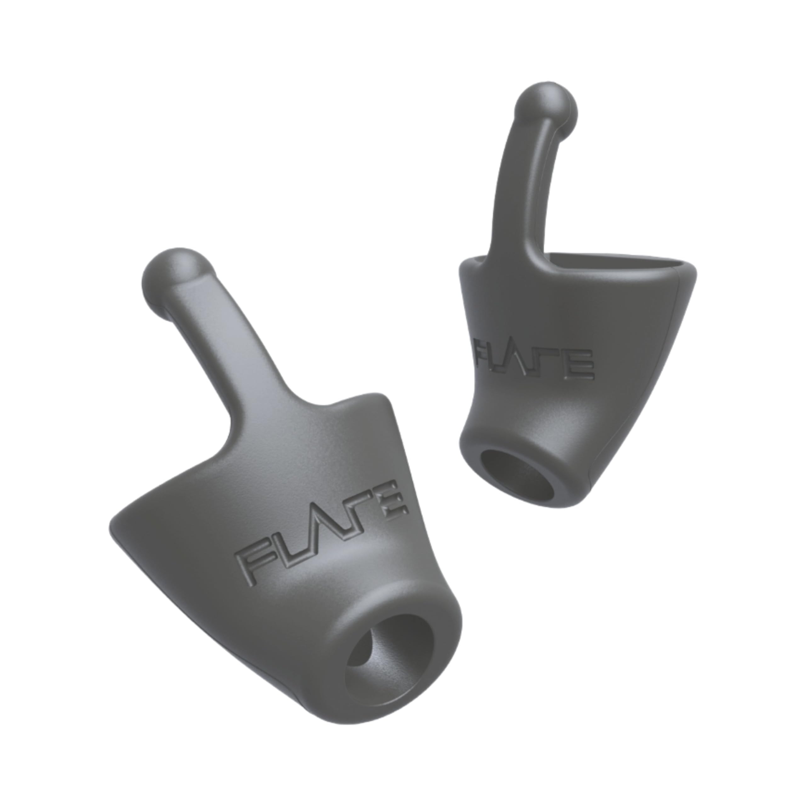 Flare Calmer | Ear Plugs Alternative | Daily Noise Relief | Sound Sensitivity | Stress Relief | No Muffling | Improve Wellbeing | Comfy, Reusable, Soft Silicone Earplugs | Original Grey