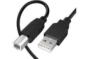 USB-B 2.0 Printer Cable for Hp DeskJet 2855e 2827e 4227e,OfficeJet 8015e, OfficeJet Pro 8125e 8135e 8139e 9125e Printer Cable