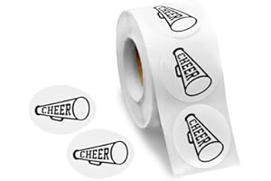 FUNDRAISING FOR A CAUSE 250 Cheerleading Megaphone Stickers