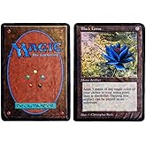 Surreal Entertainment Magic: The Gathering Black Lotus Card Double-Sided Fleece Throw Blanket for Sofa, Bed | 45 x 60 Inches