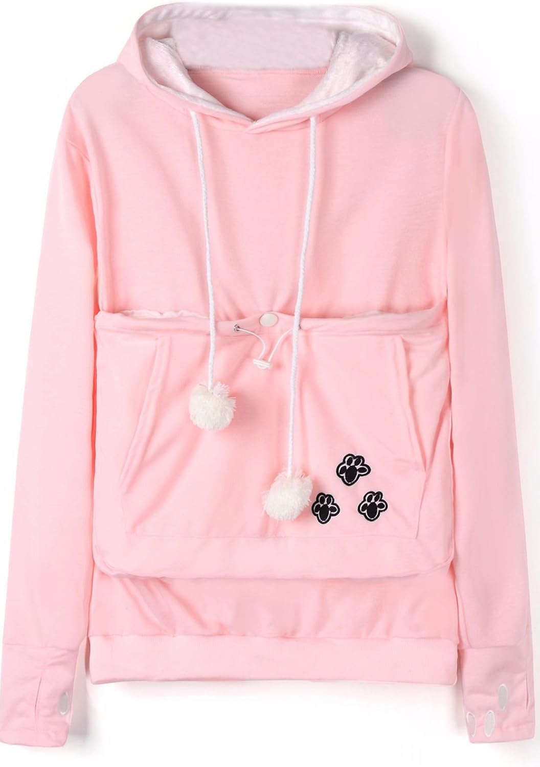 cat eared pouch sweatshirt