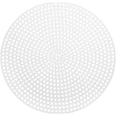 HARFINGTON 20Pcs Round Plastic Canvas Mesh Sheets 4.53 Inch/11.5cm Circle Blank Canvas Shape Mesh Mat White for Embroidery Knit Crochet Crafting Needlework