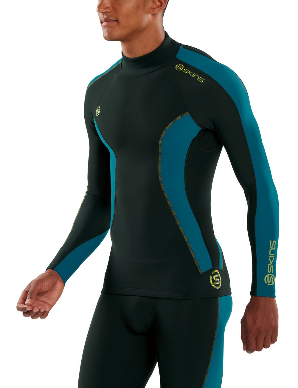 skins dnamic thermal mock neck