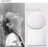 XIFIRY 8 Inch Round Rain Shower Head 304 Stainless Steel High Pressure Chrome view 6