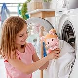 OUOZZZ Pink Soft Rag Doll 10" 25cm Machine Washable Safe Baby Doll view 4