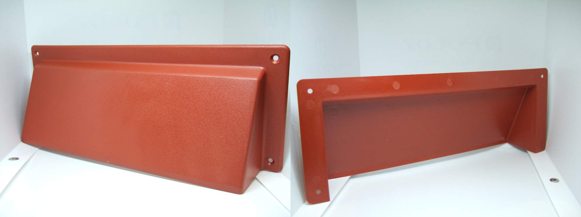 9" x 3" Terracotta Air Brick Hooded Cowl Cover Surface Mounted Cover for Openings Air Bricks, Grilles & Air Vents