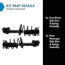 TRQ Front Strut & Coil Spring Assembly Set Driver