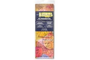 Gel Press Petites Monoprinting Plates 3 Piece - Circle Triangle Square - for Printmaking, Scrapbooking, Paper Crafts, Home Decor and More - 10812-CIR