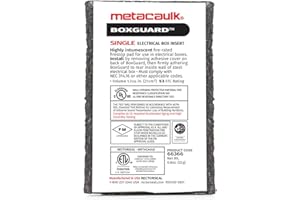 RectorSeal Metacaulk 66366 Box Guard Single, Easy Installation, Firestop, 47mmX71mm