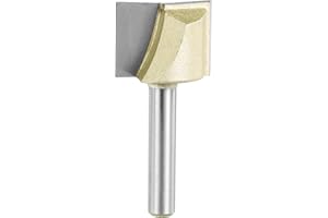 HARFINGTON Bottom Cleaning Router Bit 7/8" Diameter 1/4" Shank Carbide Tipped Cutter Surfacing Planing Router Bits for Woodwo