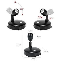 KANESIKI Wireless Spotlight Battery Operated, RGB