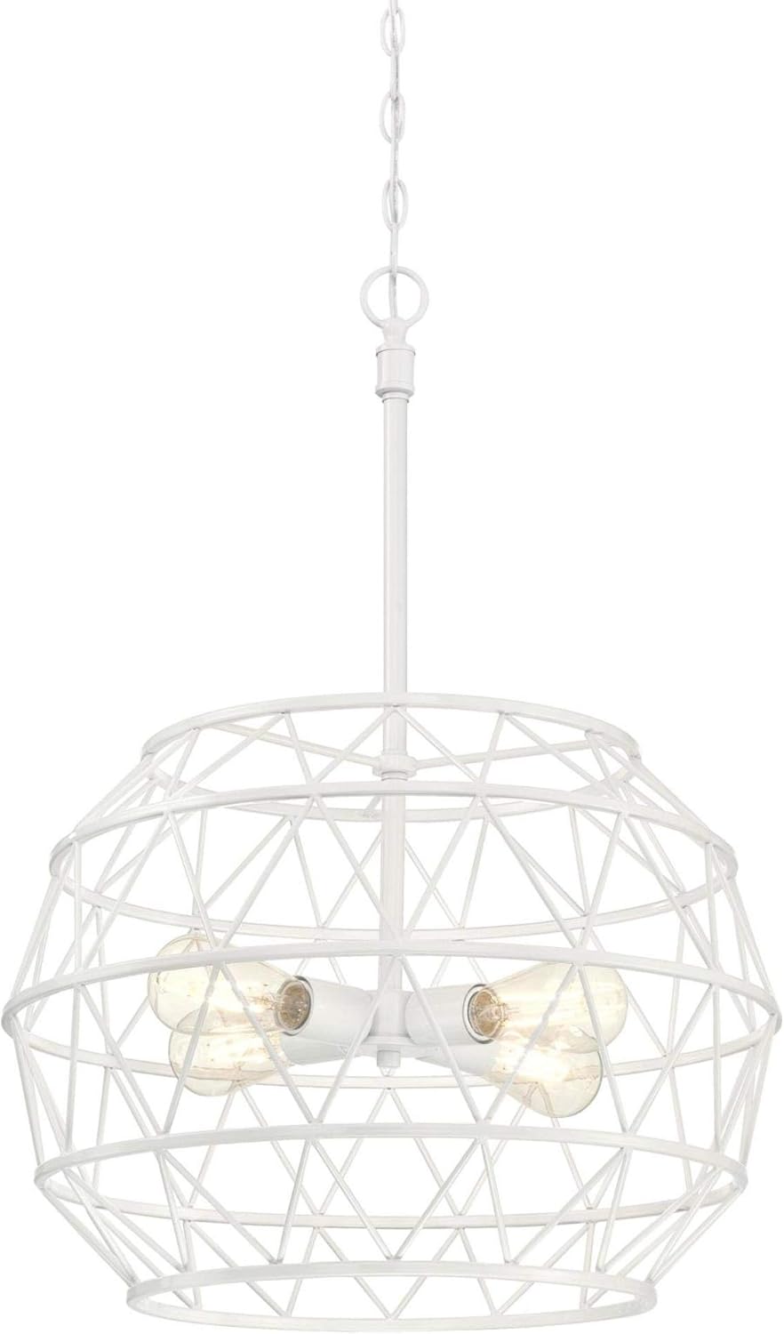 Westinghouse Lighting 6367800 Sierra Four-Light Indoor Chandelier, White Finish