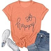 Women Choose Happy T Shirt Funny Cute Graphic Tee Blessed Tshirt Inspirational Short Sleeve Summer Casual Tops