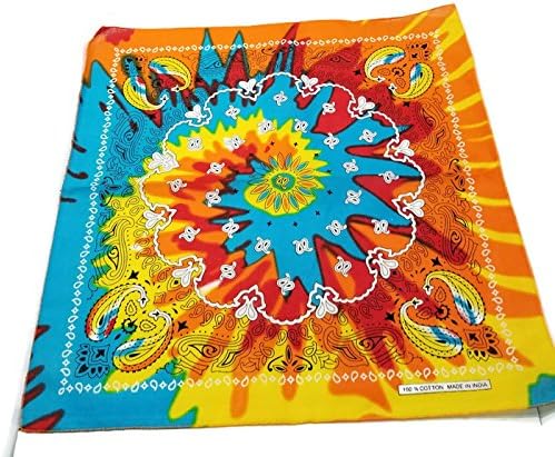 1 Dozen Paisley Bandanas 100% Cotton Double Sided Scarf (Many Colors) by M.H.I. U.S.A. Seller!!