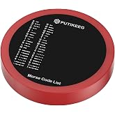 PUTIKEEG Morse Code Round Table Key morse code List Learning Shortwave Radio (Red)