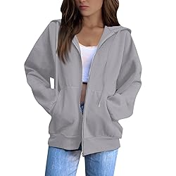 MKLUNJOP Women'S Sweatshirt Zip Up Hoodie Women