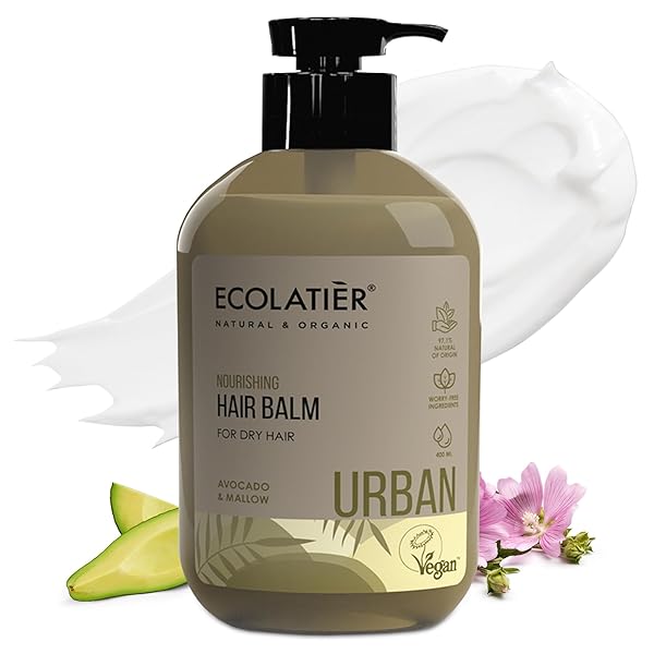 ECOLATIÈR NOURISHING NATURAL HAIR BALM FOR DRY HAIR...