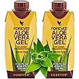 Forever Living Aloe Vera Gel® Minis (330mL/11.15oz Each) 99.7% Pure Inner Leaf Aloe Vera Gel, No Added Preservatives. Gluten-Free (Pack of 2)