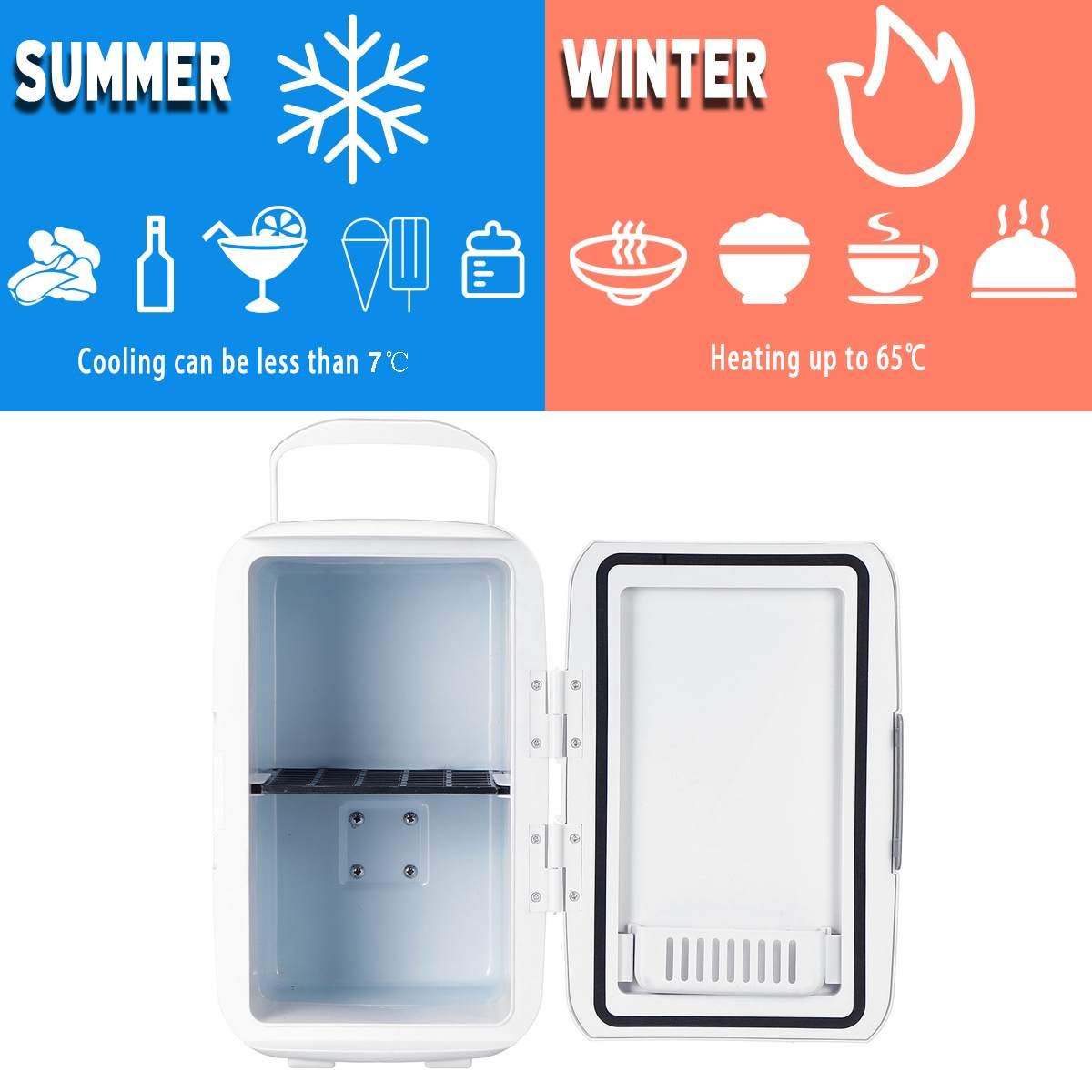 Portátil 4L Congelador y nevera para coche refrigerador de uso ...