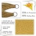 LOVE STORY 20' x 20' Sand Square Sun Shade Sail Canopy UV Block for Outdoor Patio Garden Backyard