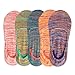 FAYBOX Women Cotton No Show Liner Socks Low Cut Non Slip 3Pack 5 Pack Mix