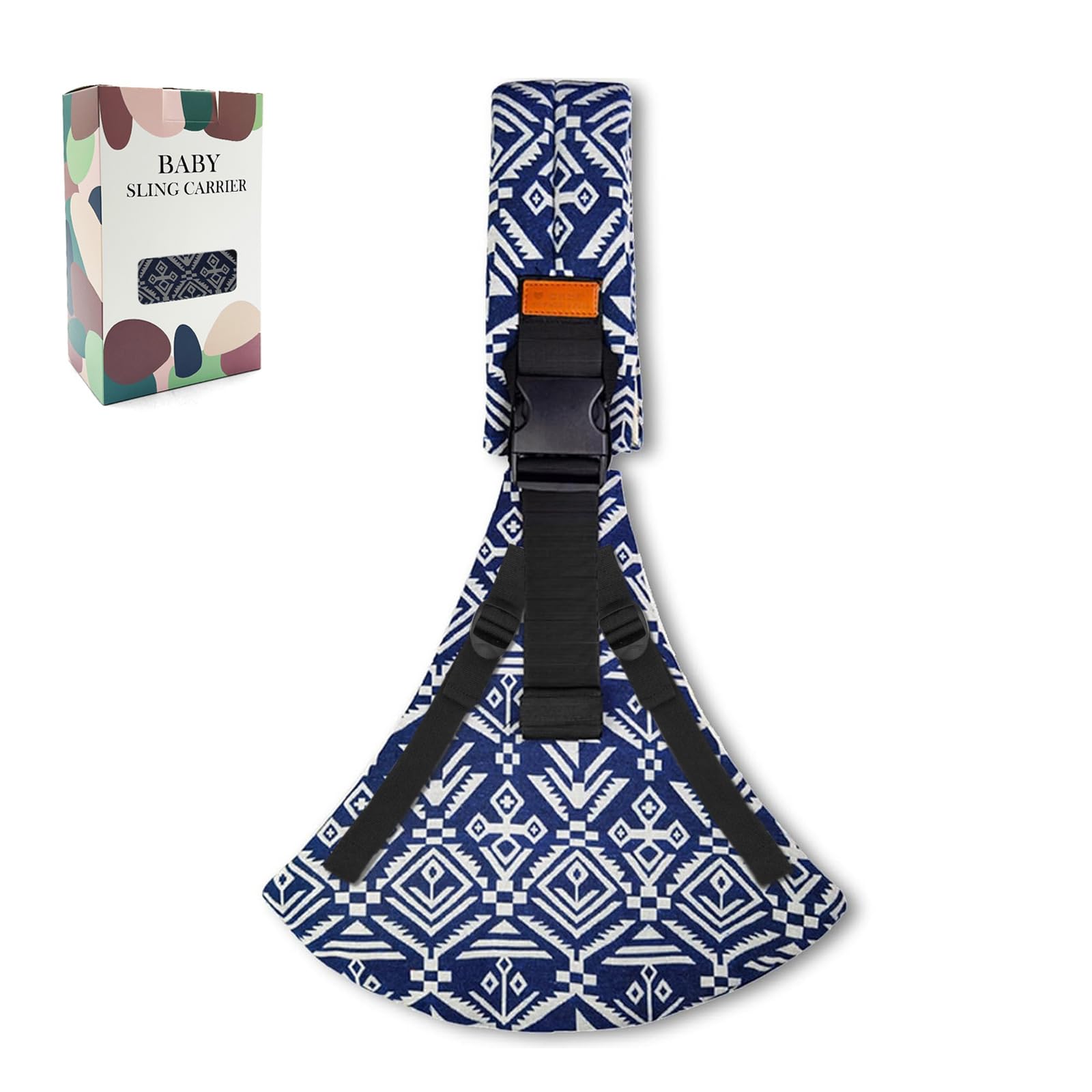 Photo 1 of Baby Sling Carrier 2026 Baby Carrier Newborn to Toddler Sling Lightweight Baby Carrier Sling with Adjustable Straps Toddler Carrier Wrap for 10-30 lbs(Blue Sailboat)