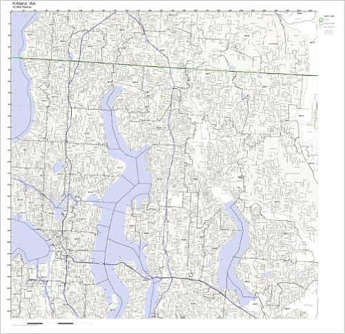 Kirkland Zip Code Map Kirkland, Wa Zip Code Map Not Laminated: Amazon.com: Office Products
