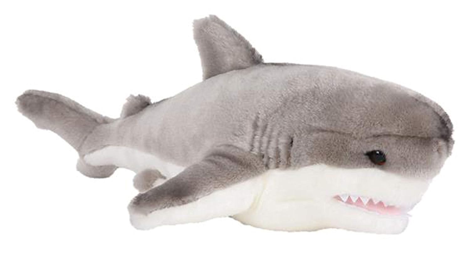 Wildlife Tree 15" Stuffed Great White Shark Plush Floppy Animal Kingdom Collection