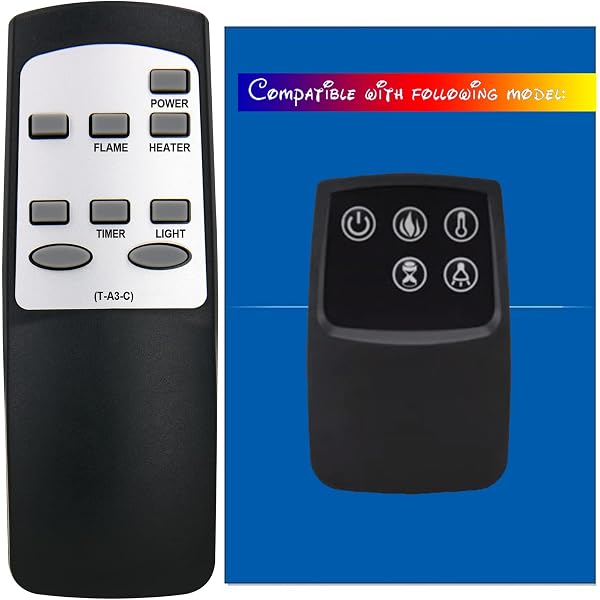 Amazon.com: RCECAOSHAN Replacement for Twin Star ClassicFlame Classic Flame  Dura Flame Fireplace Stove Heater Infrared Remote Control 5QI072ARA 5HM7000  5HM7000-NC04 5HM7000-B335 5HM8000 5HM8000-C285 (T-A5) : Home u0026 Kitchen