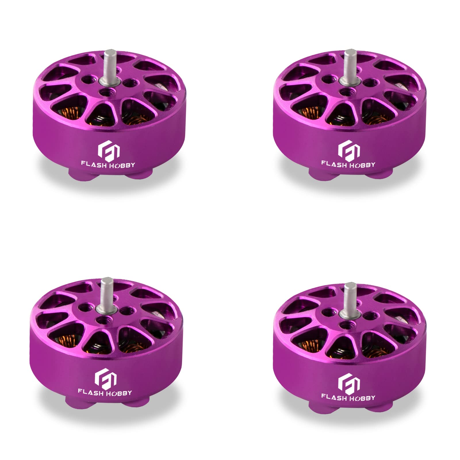 Photo 1 of 4PCS 1303 Brushless Motor RC Micro Motor for FPV UAV Drone Quadcopter Multicopters Toothpick Drone (5000KV, Purple)