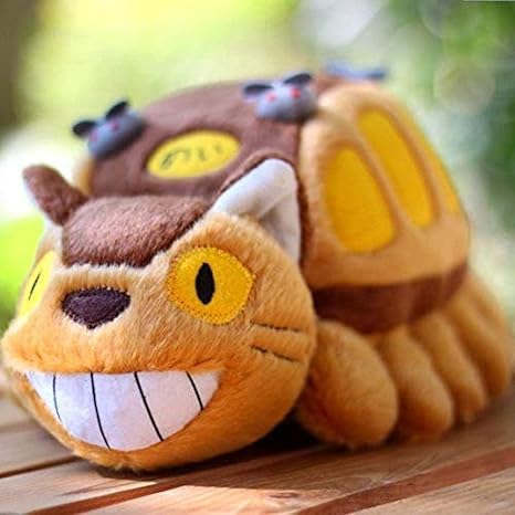 Amazon Co Jp 日本漫画アニメーションかわいい猫バスぬいぐるみ人形ldren誕生日プレゼント30cm ホーム キッチン