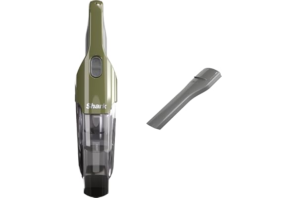 Shark Cyclone Handheld Vacuum - HyperVelocity Suction, Lightweight 1.6 lbs, XL Dust Cup, USB Charging, 8" Crevice Tool, Washa