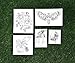 Tattify Hand Drawn Nature Temporary Tattoos - Pearlescent (Set of 10 Tattoos - 2 of each Style) - Individual Styles Available - Fashionable Temporary Tattoos