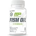 MusclePharm Essentials Fish Oil, Elite Omega 3 Supplement, Supports Joints, Muscular Performance & Recovery, Brain, Heart & I